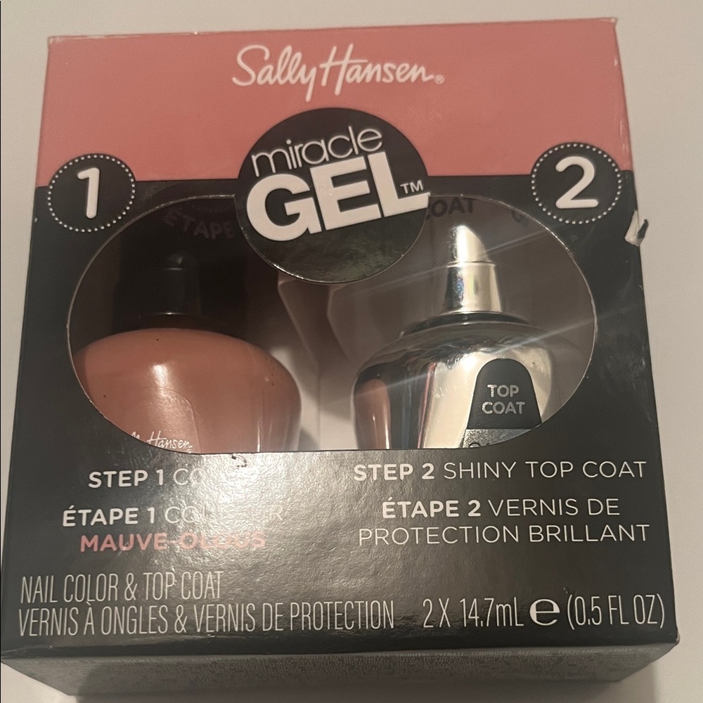 New Sally Hansen Miracle Gel Nail Color and Top Coat Set